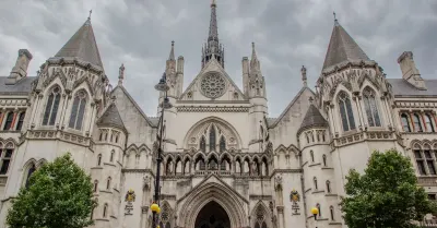 The exterior of the Royal Courts of Justice in London, representing a High Court insolvency dispute