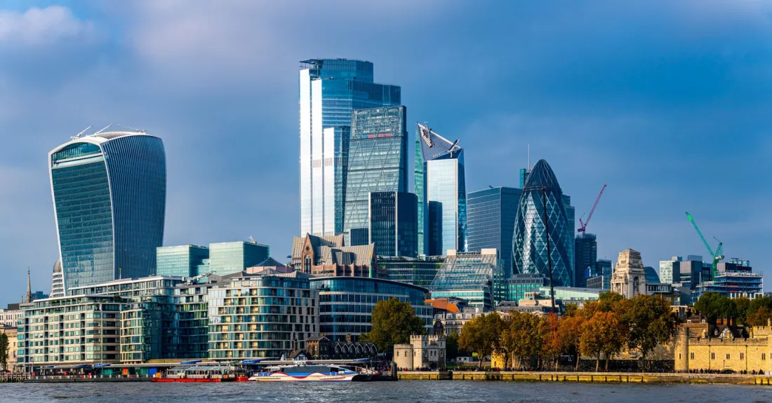 The City of London skyline across the River Thames, illustrating what litigation funding in the UK means for claimants and funders