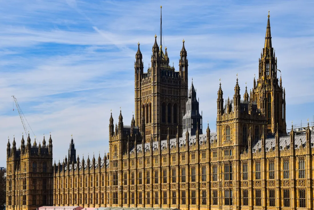 The Palace of Westminster in London, where litigation funding reform and the PACCAR fix await parliamentary time