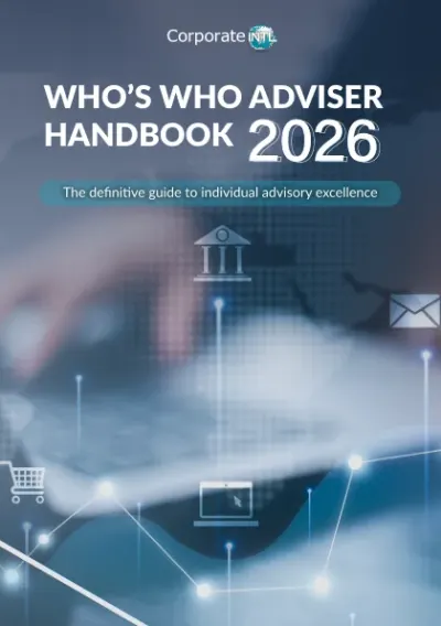 Corporate INTL Who's Who Adviser Handbook 2026 cover