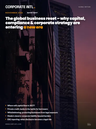 Corporate INTL magazine November 2026 cover