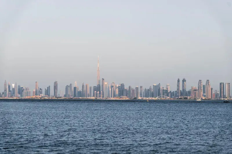 Dubai skyline with the Burj Khalifa seen across the sea, United Arab Emirates: lawyers and advisers in the United Arab Emirates
