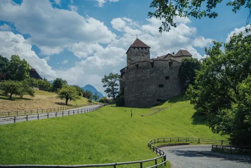 Vaduz Castle above green meadows, Liechtenstein: lawyers and advisers in Liechtenstein