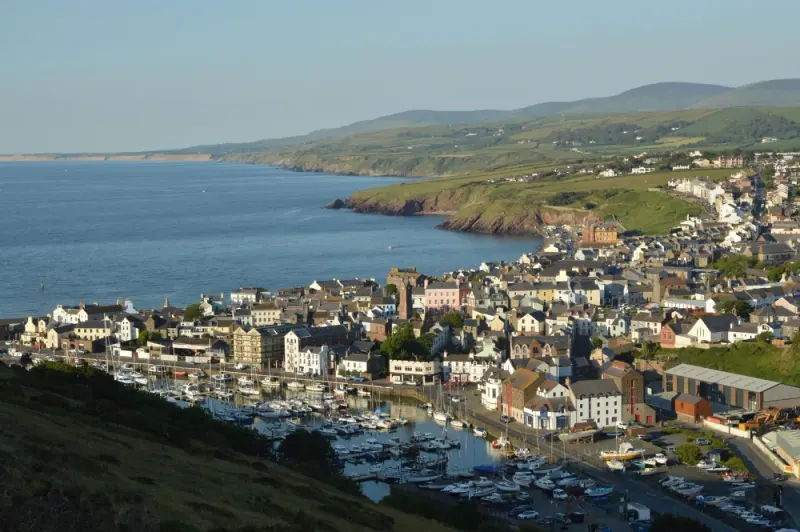 Peel marina and town on the Isle of Man coast: lawyers and advisers in the Isle of Man