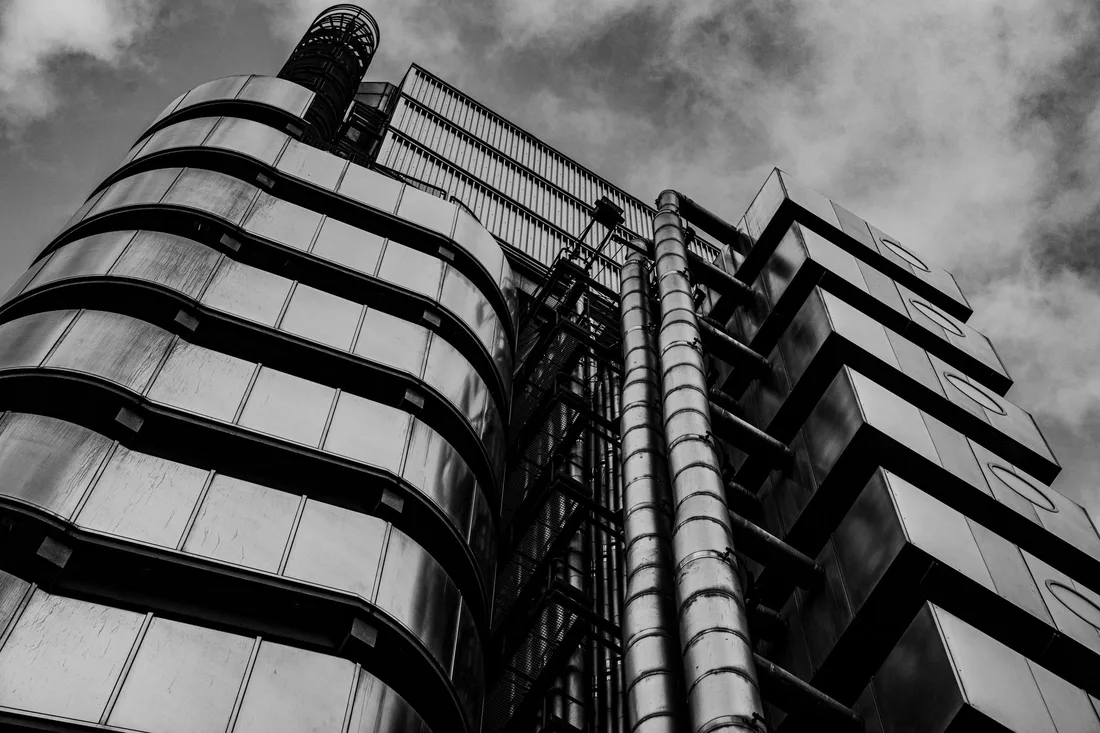 The Lloyd's building in the City of London, where crypto theft and cyber insurance wordings face scrutiny after the Binance hack