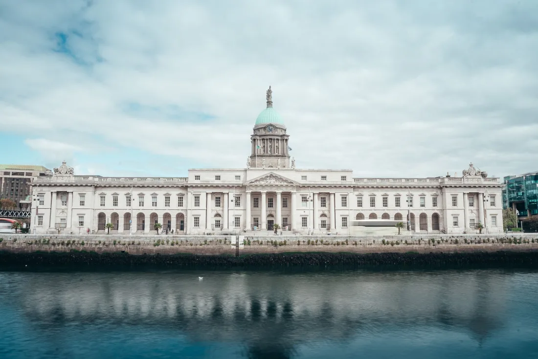 The Custom House on the River Liffey in Dublin, where Google's lead GDPR regulator the DPC is based
