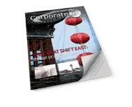 Corporate INTL magazine cover, February 2011 issue: The Great Shift East