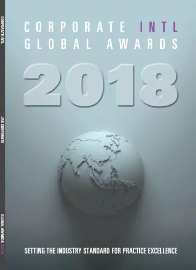 Cover of the 2018 Global Awards Publication
