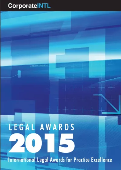 Cover of the 2015 Global Awards Publication