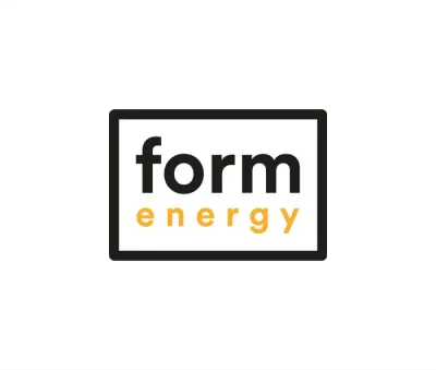 Form Energy company logo, marking its Series B funding for a renewable grid transition