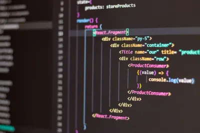 Lines of colourful code displayed on a dark computer screen, illustrating the rise in unique cyber threats